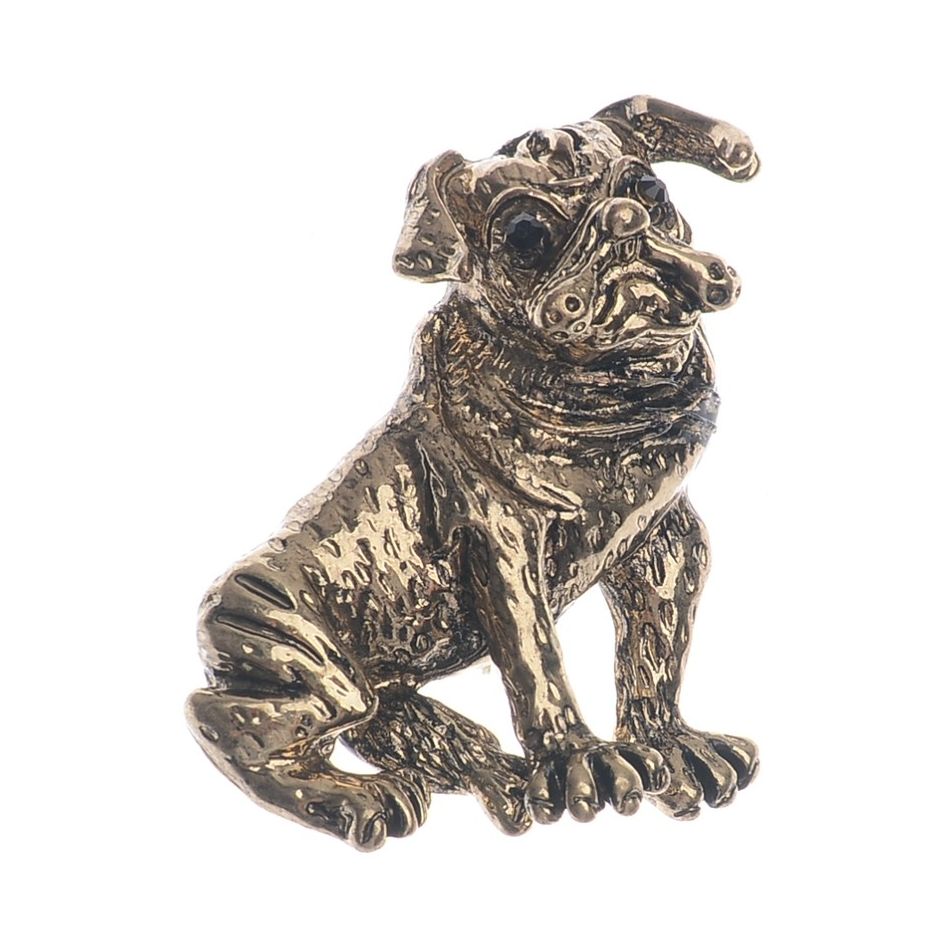 BROCHE PERRITO METAL ESMALTE