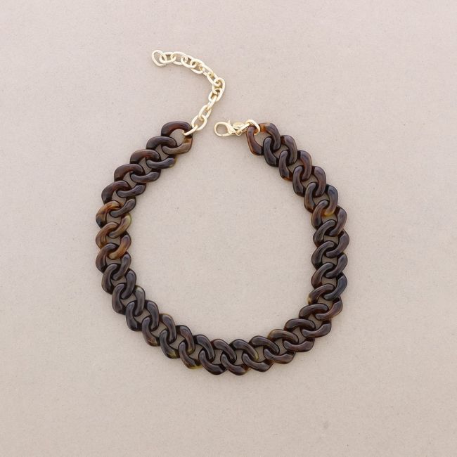 RESIN LINK SHORT NECKLACE