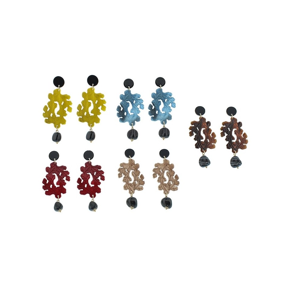 PENDIENTES FILIGRANA RESINA