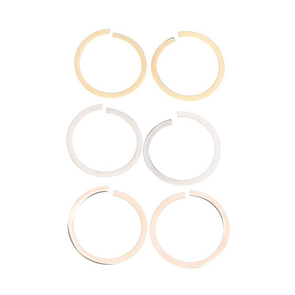PENDIENTES ARO PLANO ACERO