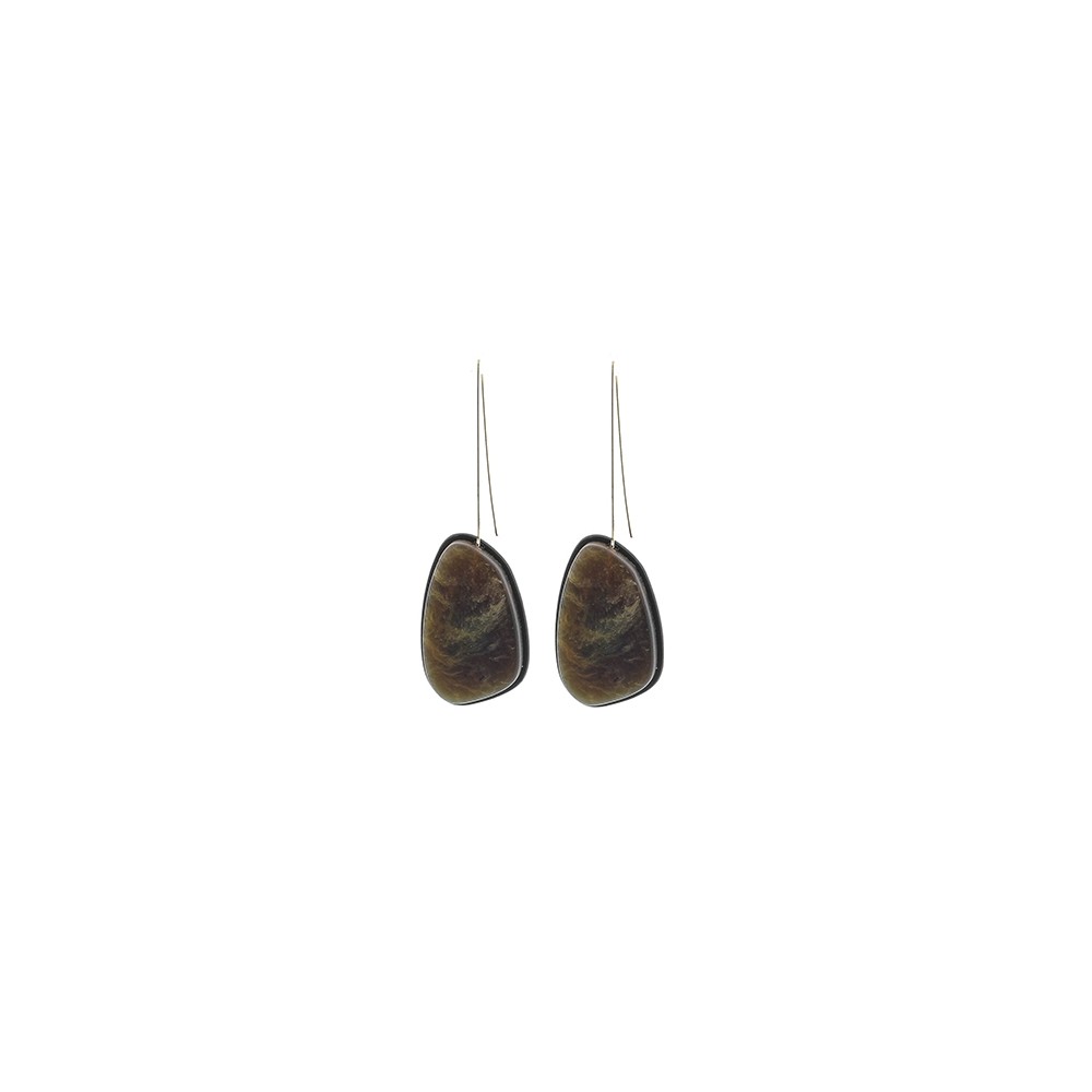 RESIN IRREGULAR SHAPE EARRINGS