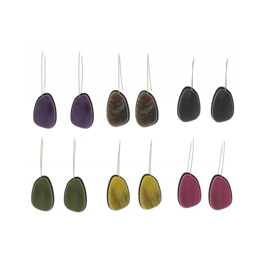 RESIN IRREGULAR SHAPE EARRINGS