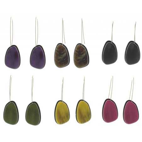 RESIN IRREGULAR SHAPE EARRINGS