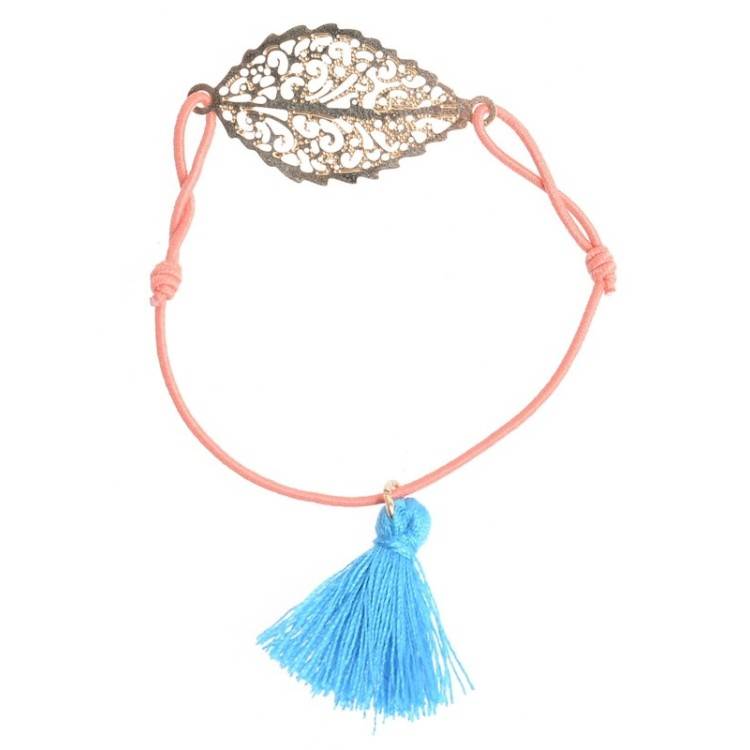 METAL LEAF ELASTIC BRACELET