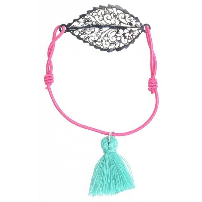 METAL LEAF ELASTIC BRACELET