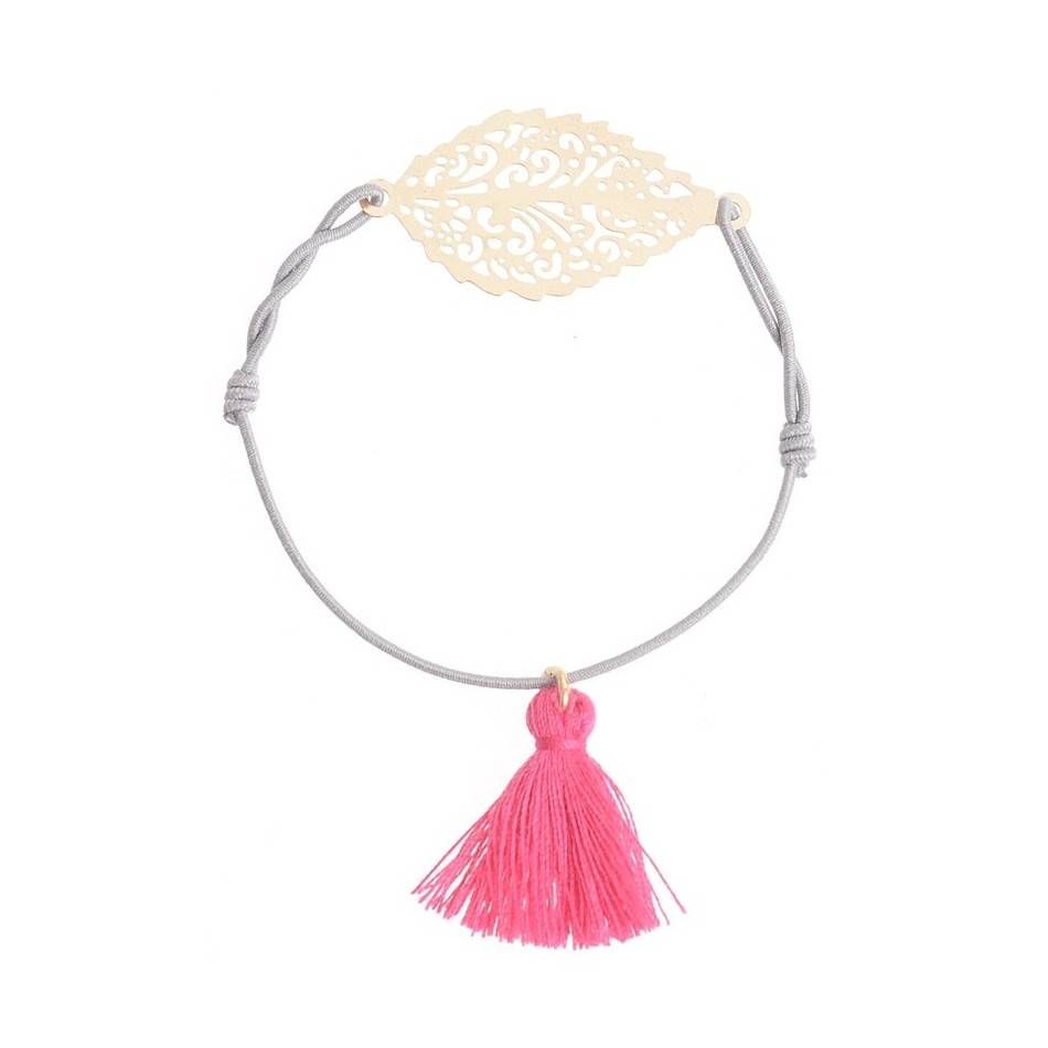 METAL LEAF ELASTIC BRACELET