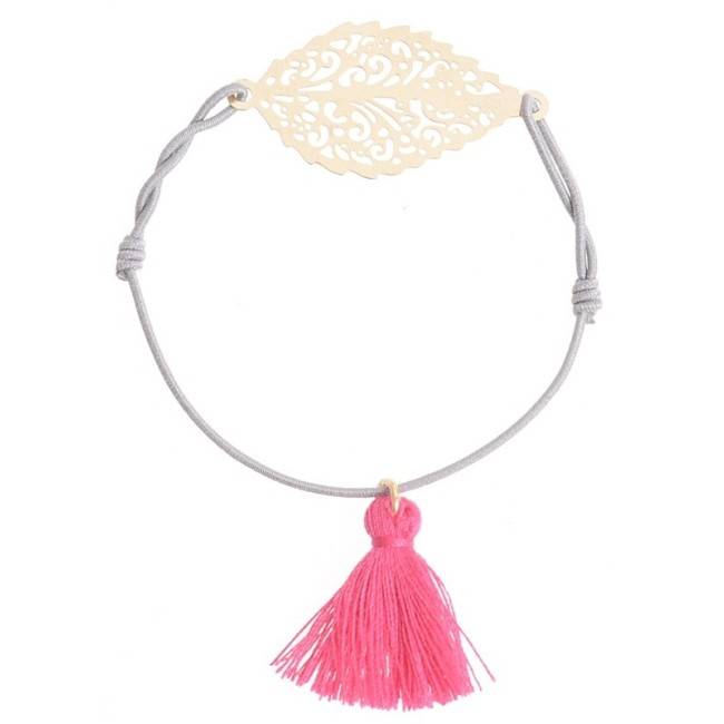 METAL LEAF ELASTIC BRACELET