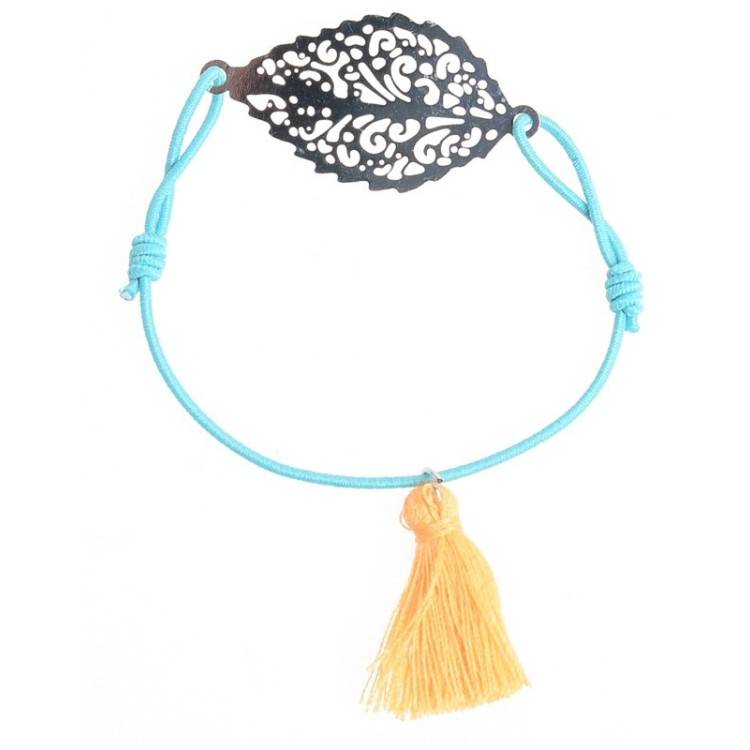 METAL LEAF ELASTIC BRACELET 2