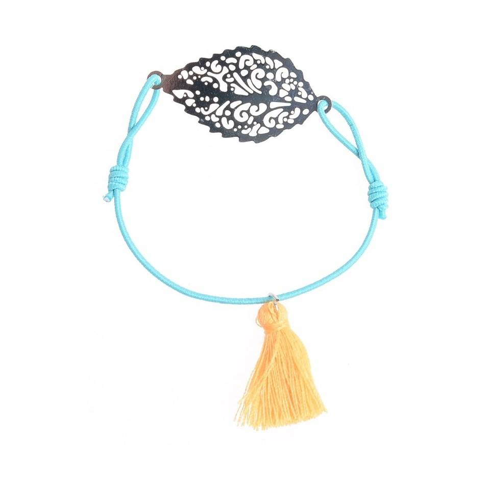 METAL LEAF ELASTIC BRACELET