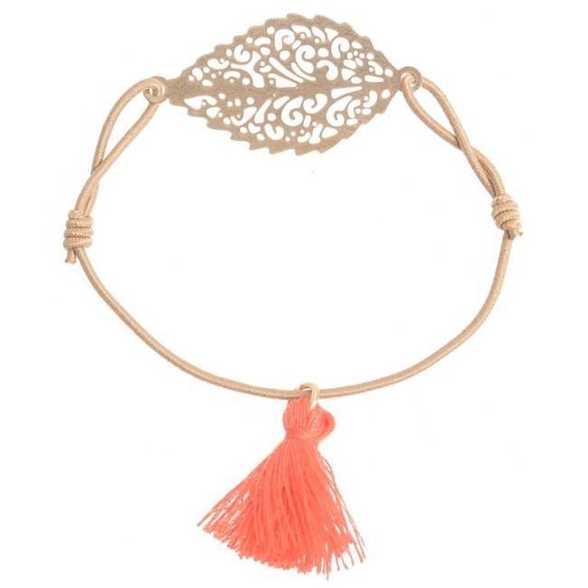 METAL LEAF ELASTIC BRACELET