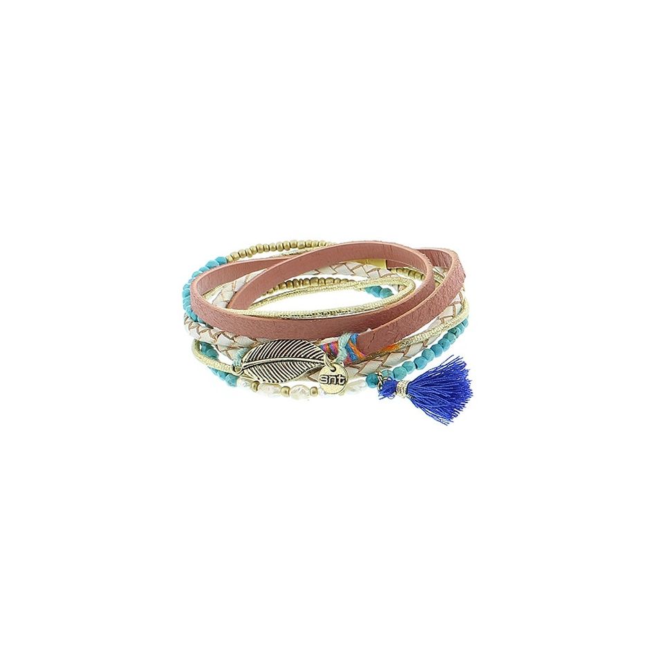 DOUBLE MULTILINE BRACELET WITH MAGNET