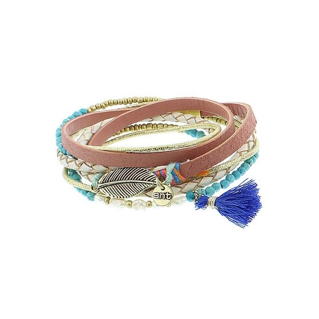 DOUBLE MULTILINE BRACELET WITH MAGNET