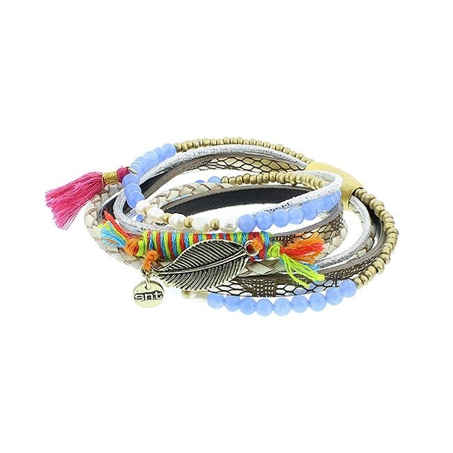 DOUBLE MULTILINE BRACELET WITH MAGNET
