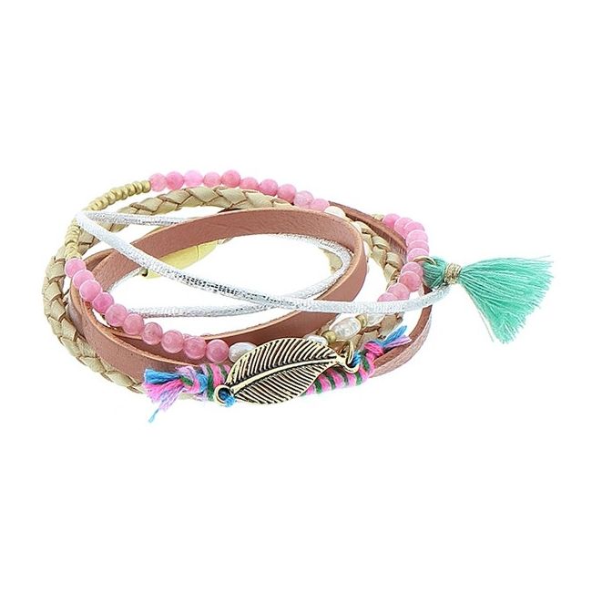 DOUBLE MULTILINE BRACELET WITH MAGNET