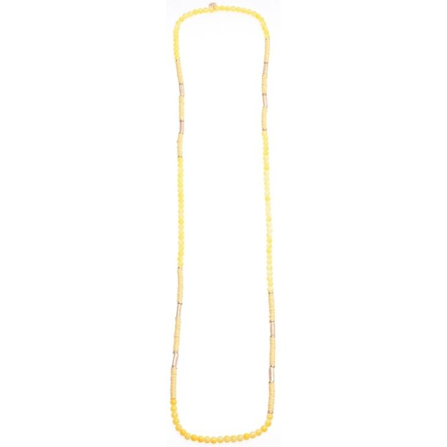 COLLAR LARGO FINO PIEDRAS METAL