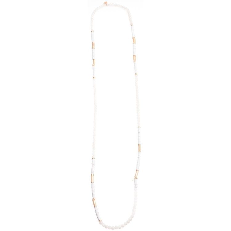 COLLAR LARGO FINO PIEDRAS METAL 2
