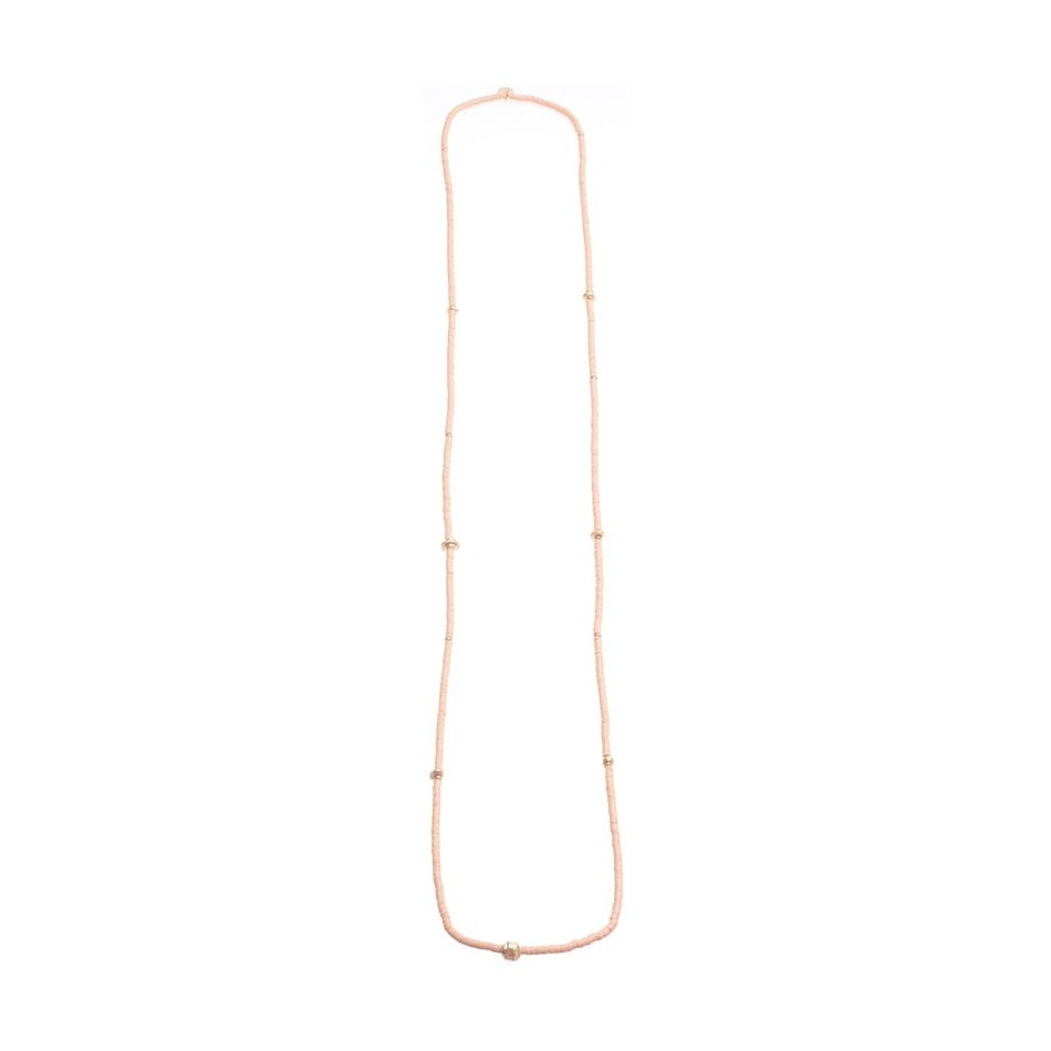 COLLAR LARGO FIMO CUENTAS METAL