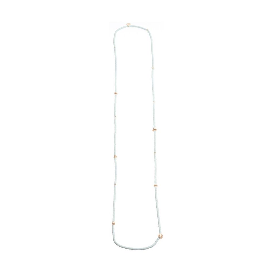 COLLAR LARGO FIMO CUENTAS METAL