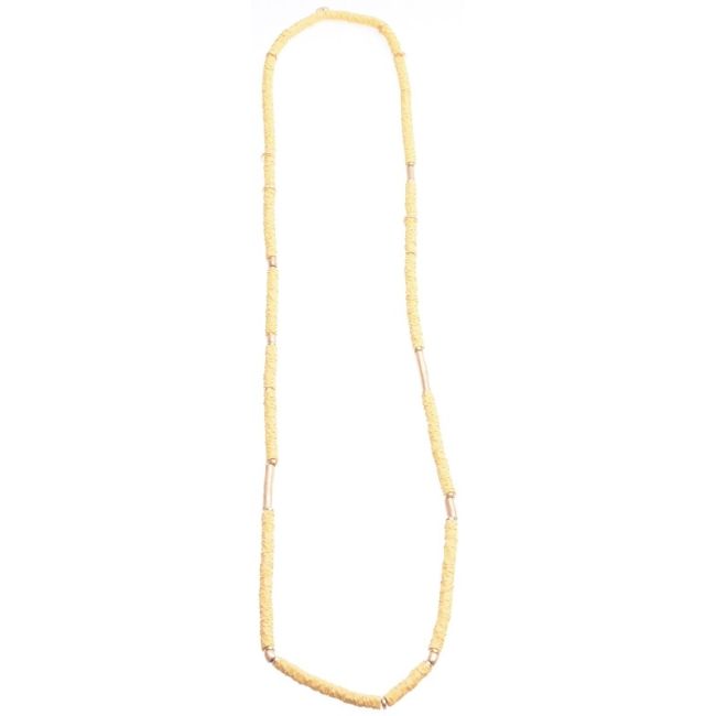 COLLAR LARGO FIMO TUBOS METAL
