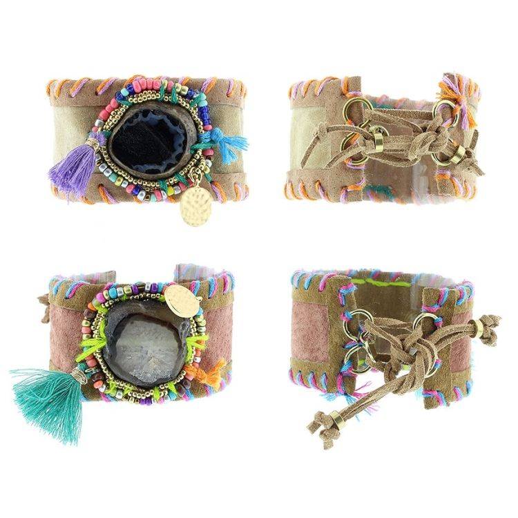 DELUXE ETHNIC LEATHER BRACELET 2