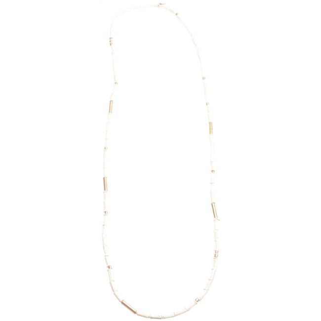 COLLAR LARGO CANUTILLOS PIEDRAS 1.1M