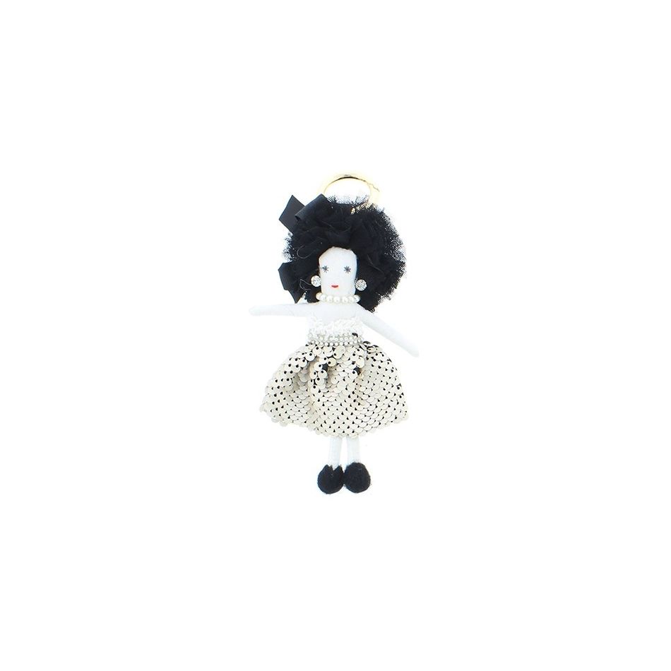 MODERN SEQUIN DOLL KEYCHAIN