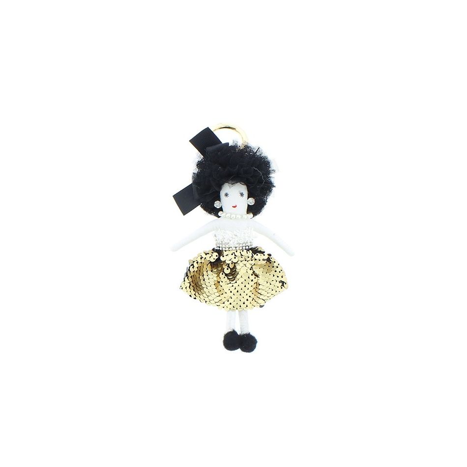 MODERN SEQUIN DOLL KEYCHAIN
