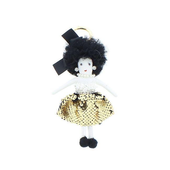 MODERN SEQUIN DOLL KEYCHAIN