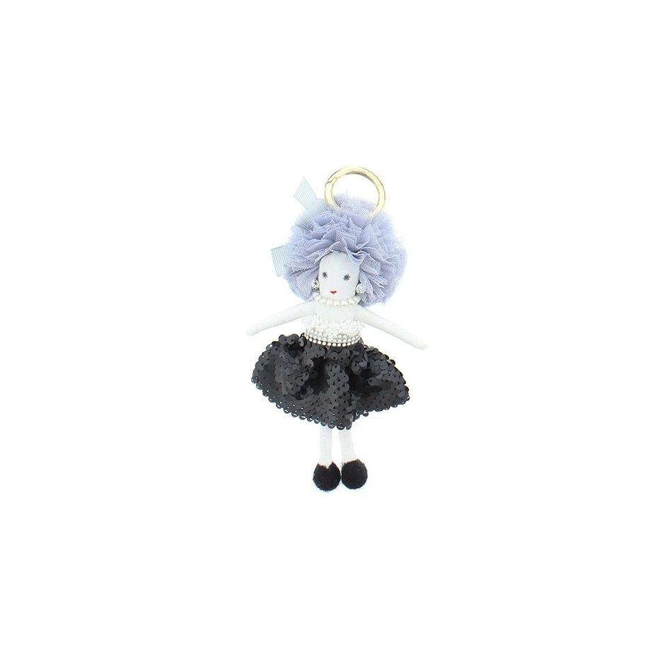 MODERN SEQUIN DOLL KEYCHAIN