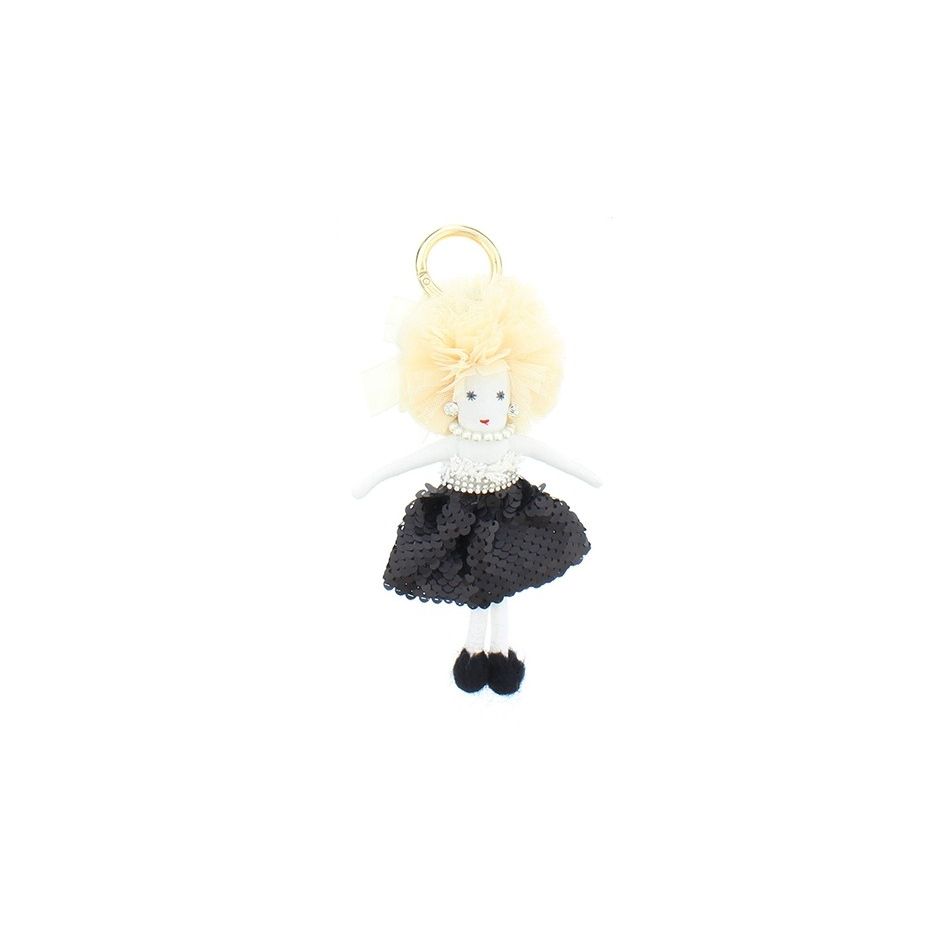 MODERN SEQUIN DOLL KEYCHAIN
