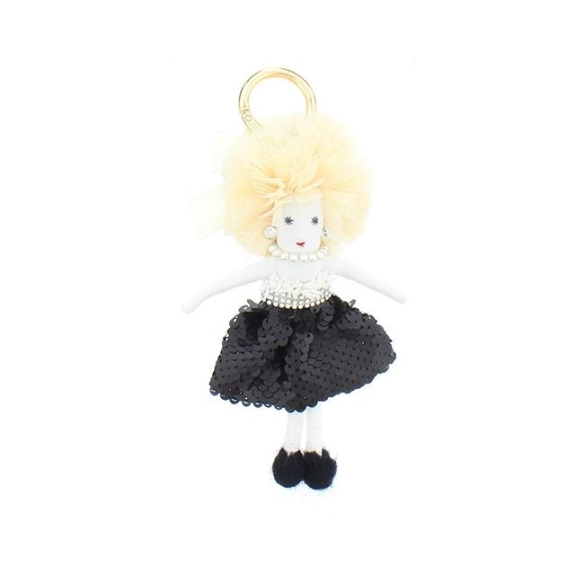 MODERN SEQUIN DOLL KEYCHAIN