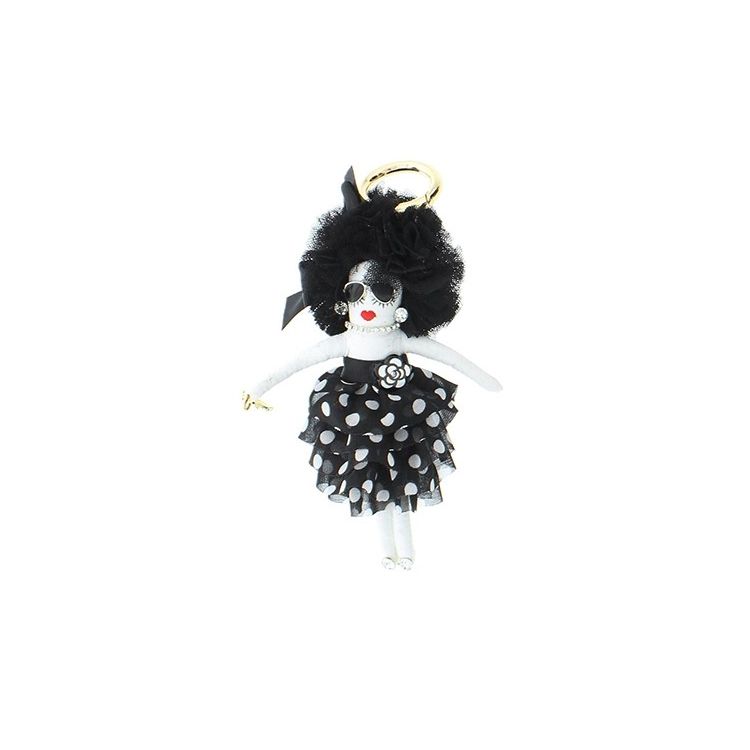LLAVERO MUÑECA MODERNA LUNARES