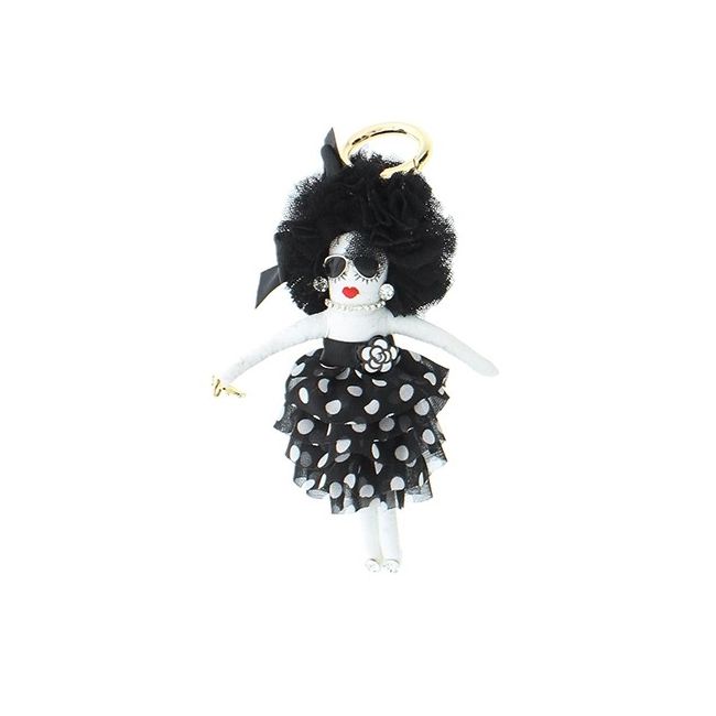LLAVERO MUÑECA MODERNA LUNARES