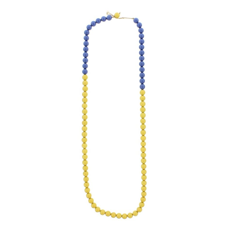 LONG RESIN BALL NECKLACE