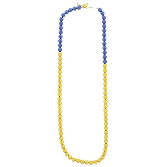 LONG RESIN BALL NECKLACE
