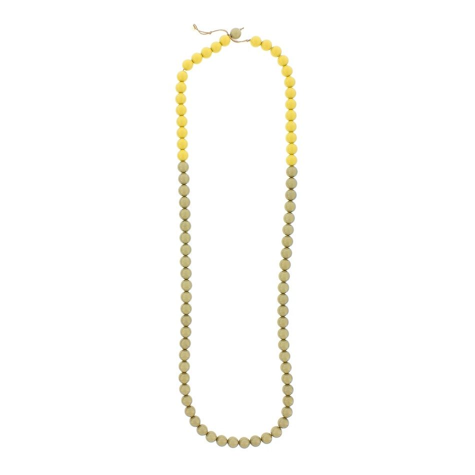 COLLAR LARGO BOLAS RESINA
