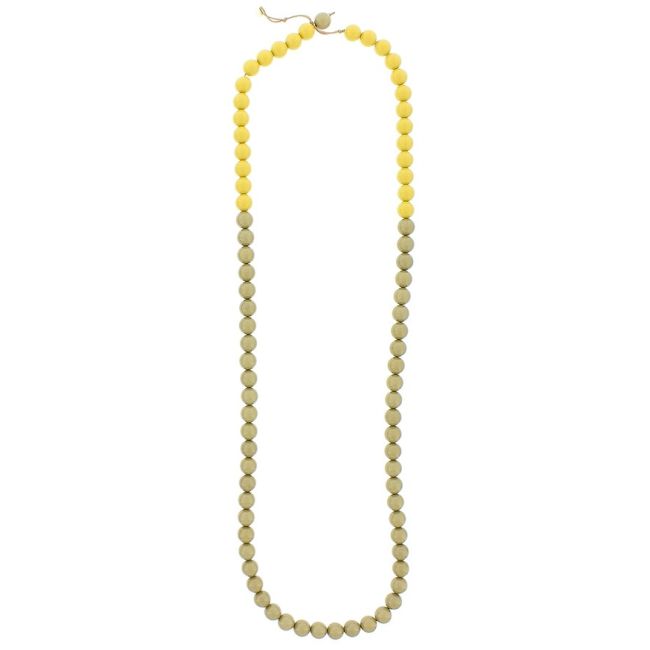 LONG RESIN BALL NECKLACE