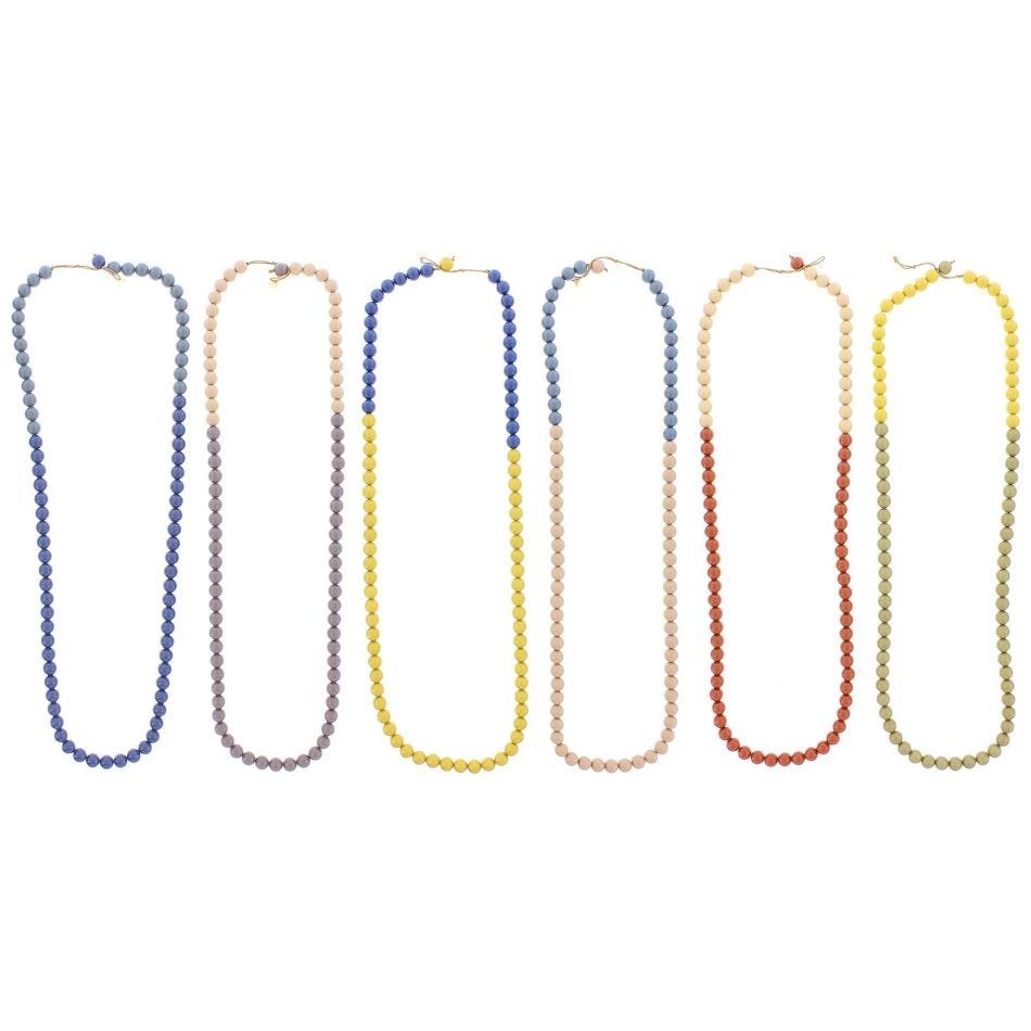 LONG RESIN BALL NECKLACE