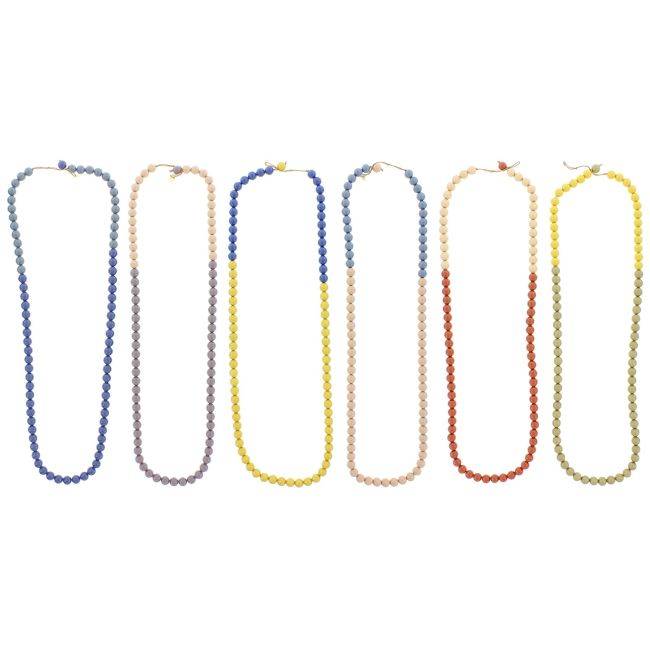 LONG RESIN BALL NECKLACE