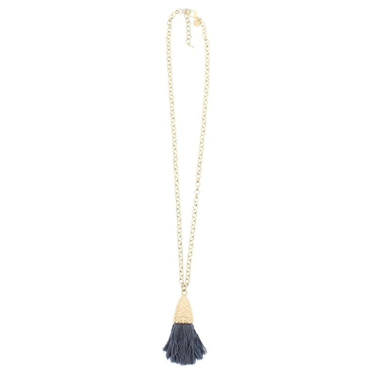 LONG PENDANT NECKLACE FRINGE