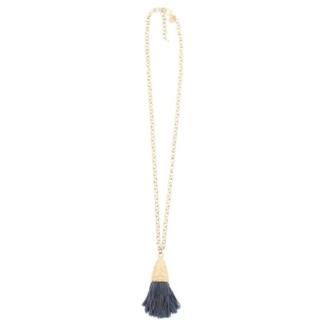 LONG PENDANT NECKLACE FRINGE