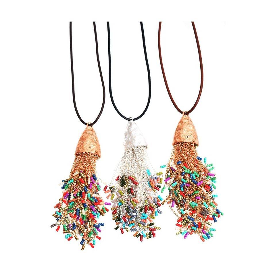LONG PENDANT NECKLACE TASSEL