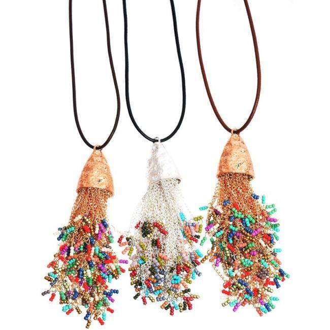 COLLAR LARGO COLG. BORLA