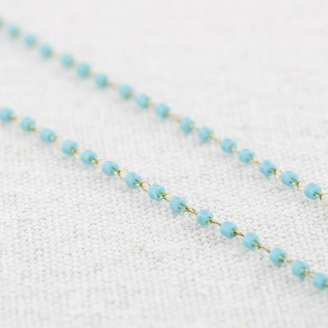 MIYUKI BEADS STEEL SHORT NECKLACE