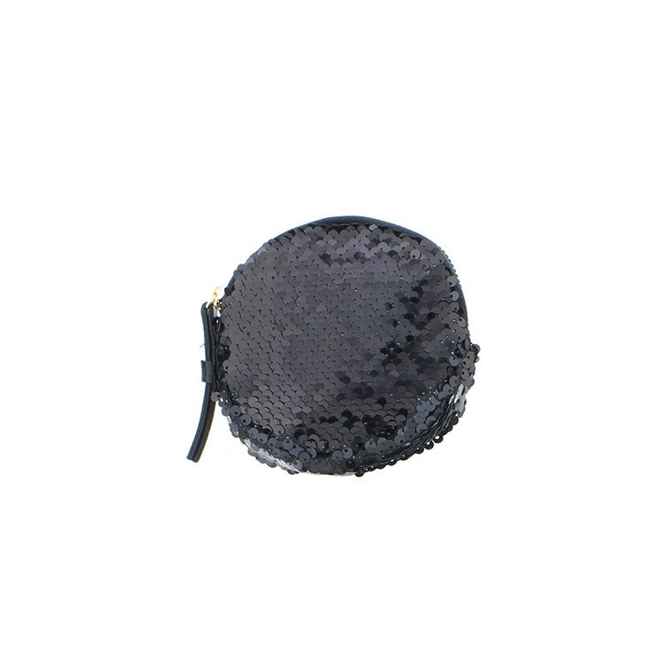 MONEDERO REDONDO DOBLE CARA LENTEJUELAS 12CM