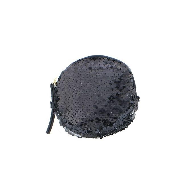 ROUND DOUBLE SIDED SEQUIN PURSE 12CM