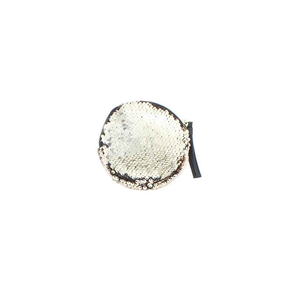 ROUND DOUBLE SIDED SEQUIN PURSE 12CM