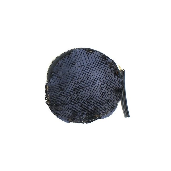 ROUND DOUBLE SIDED SEQUIN PURSE 12CM