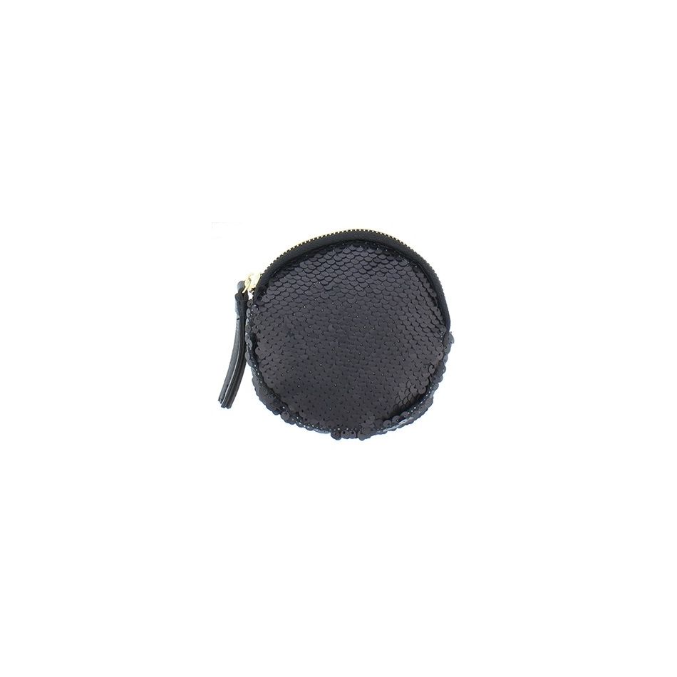 ROUND DOUBLE SIDED SEQUIN PURSE 12CM