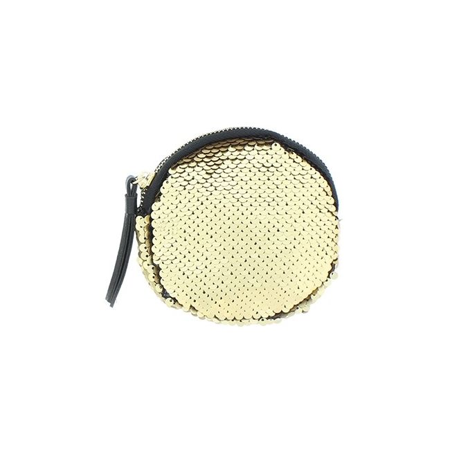 ROUND DOUBLE SIDED SEQUIN PURSE 12CM